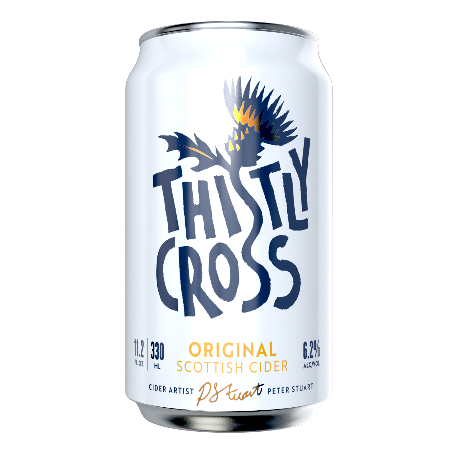 Thistly Cross Original cider can