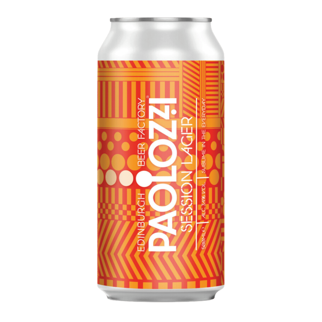 Can of Paolozzi session lager