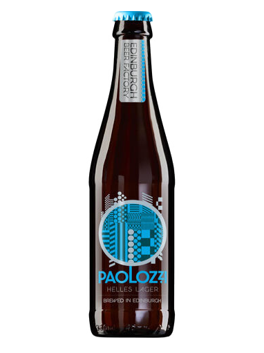 Brown bottle of Paolozzi lager